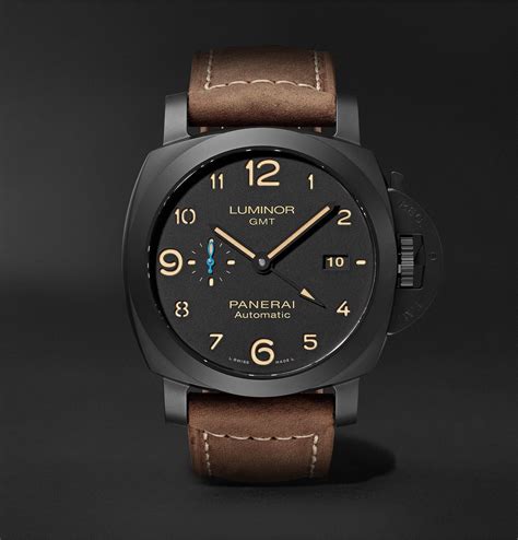 luminor panerai black leather|luminor watches.